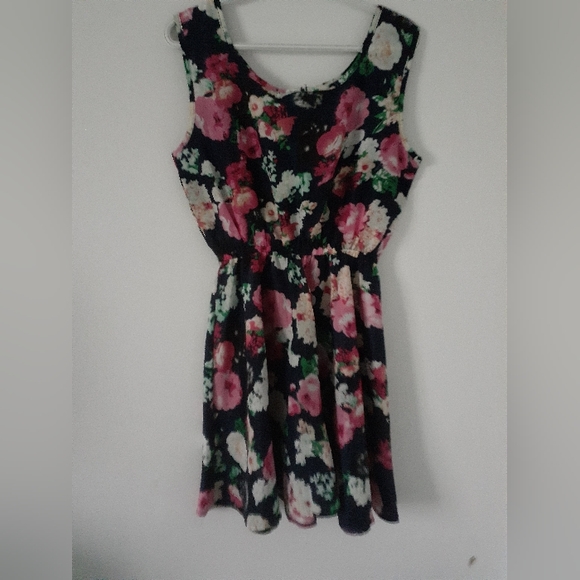 3 for 25 Navy Blue Women Floral Dress - Picture 2 of 4